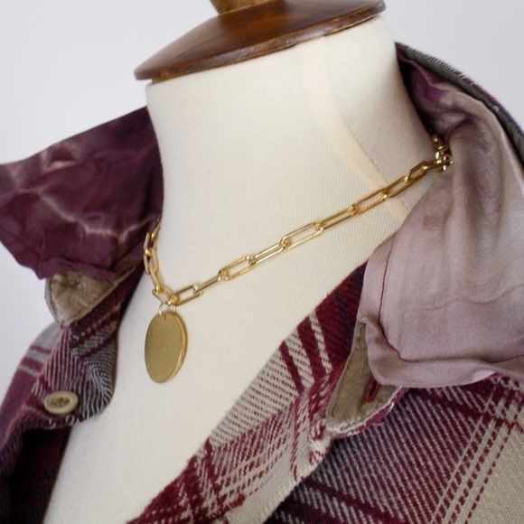 vintage style plaid flannel hand dye with stars - Picture 4 of 8